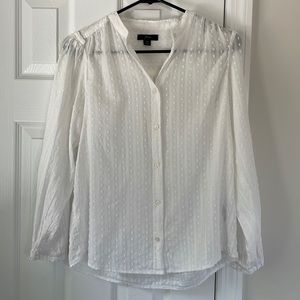 White Jcrew button up shirt
